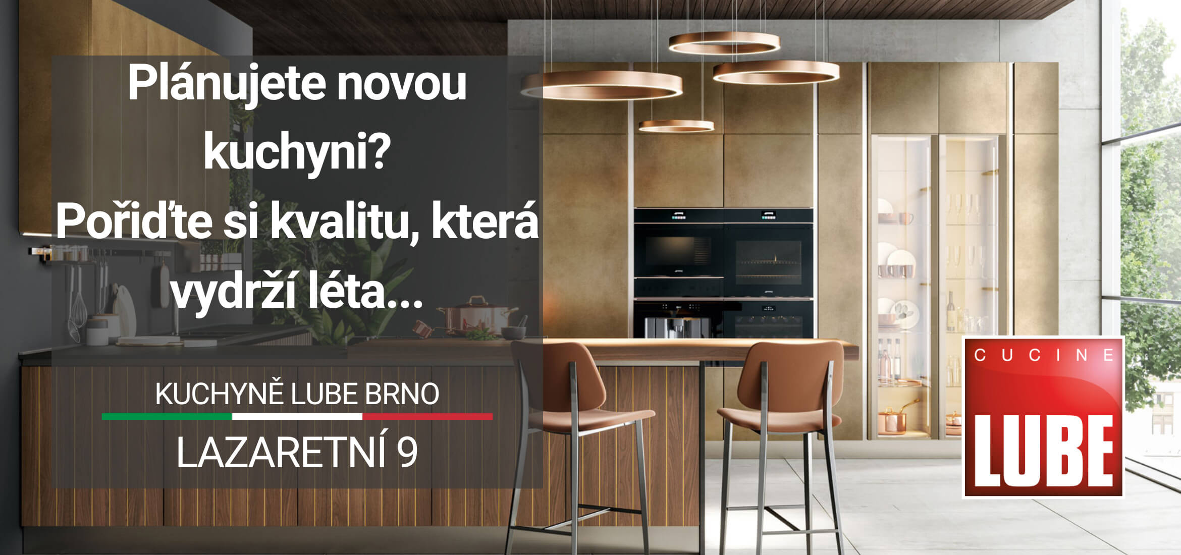 Banner Cucine Lube. Magazín KULTINO* Brno