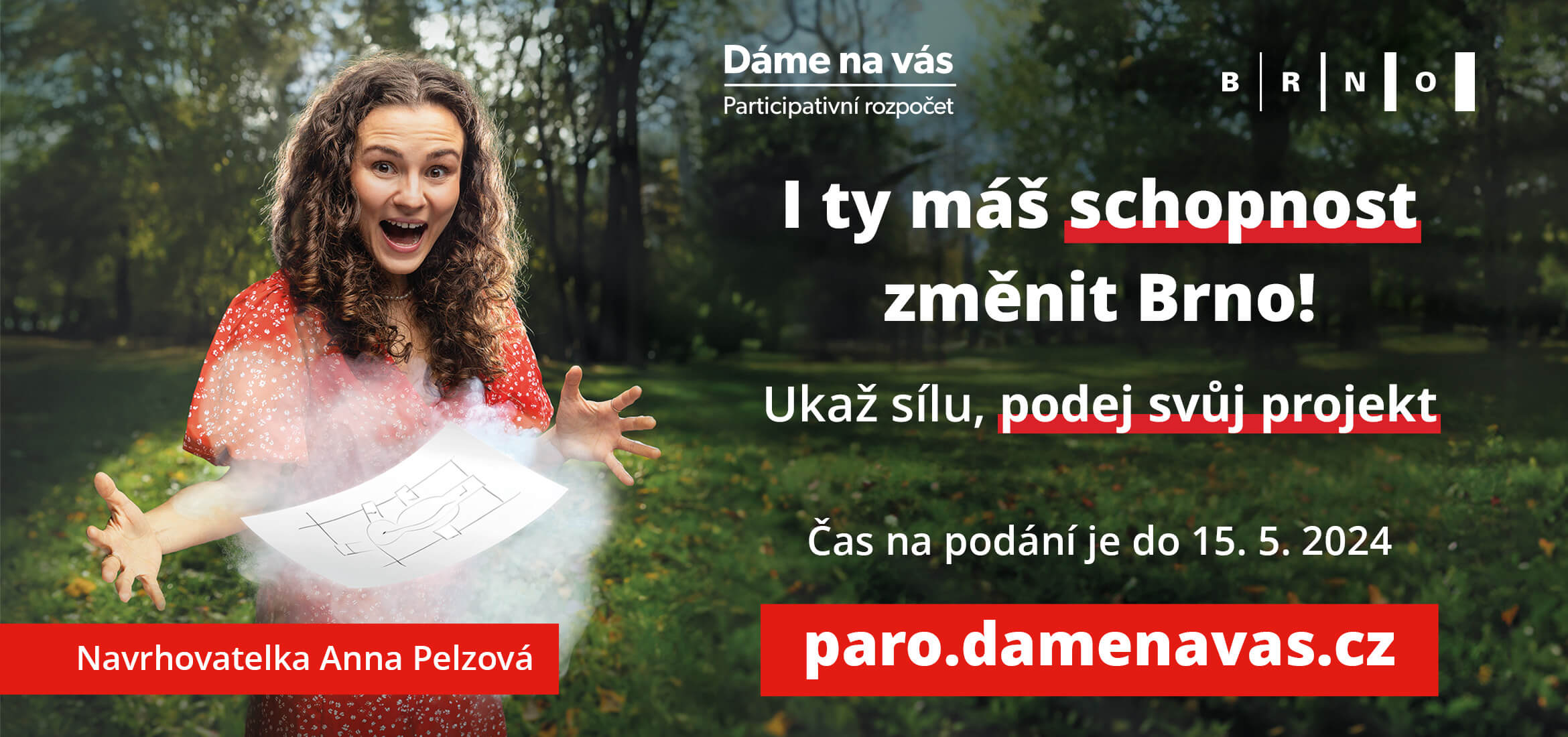 banner Dáme na vás, participativní rozpočet, Brno, magazín KULTINO Brno