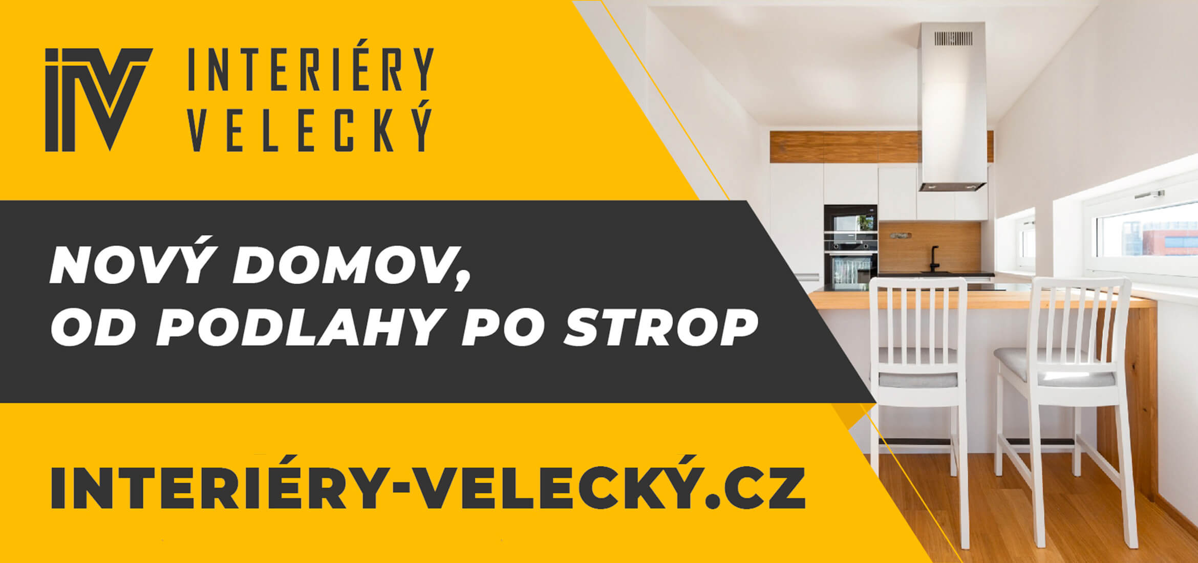 Interiéry Velecký, banner, magazín KULTINO* Brno