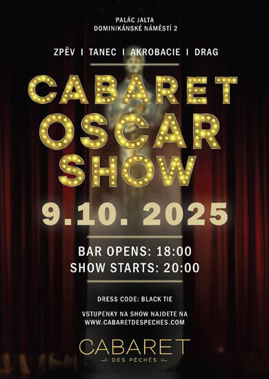 Akce Cabaret Oscar Show, Cabaret des Péchés. Magazín KULTINO* Brno