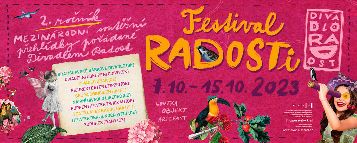 Festival Radosti, Divadlo Radost, Brno, 2. ročník, pro děti, pro dospělé, *Magazín KULT*
