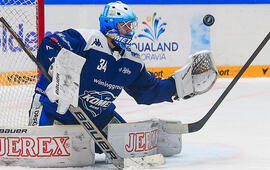Brankář Michal Postava, HC Kometa, sport, hokej, magazín KULTINO*Brno